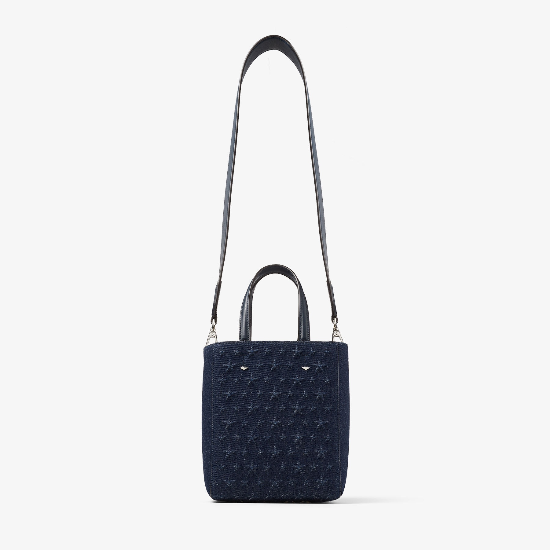 Lenny North-South S-M
Dark Denim Embossed Tote Bag - 5