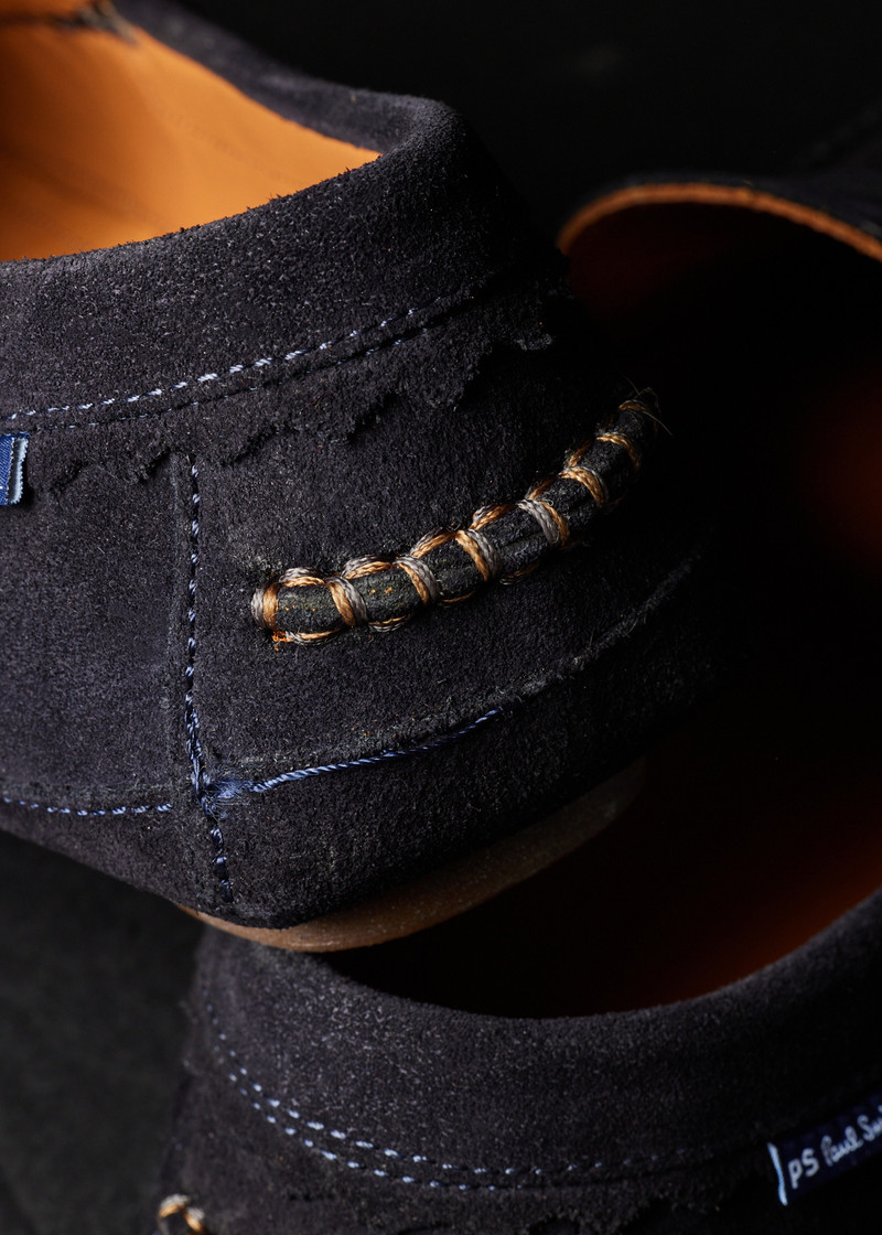 Dark Navy Suede 'Jenson' Loafers 9