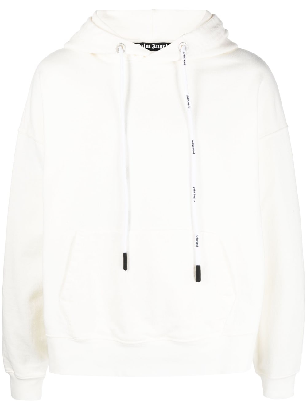 logo-detail cotton hoodie - 1