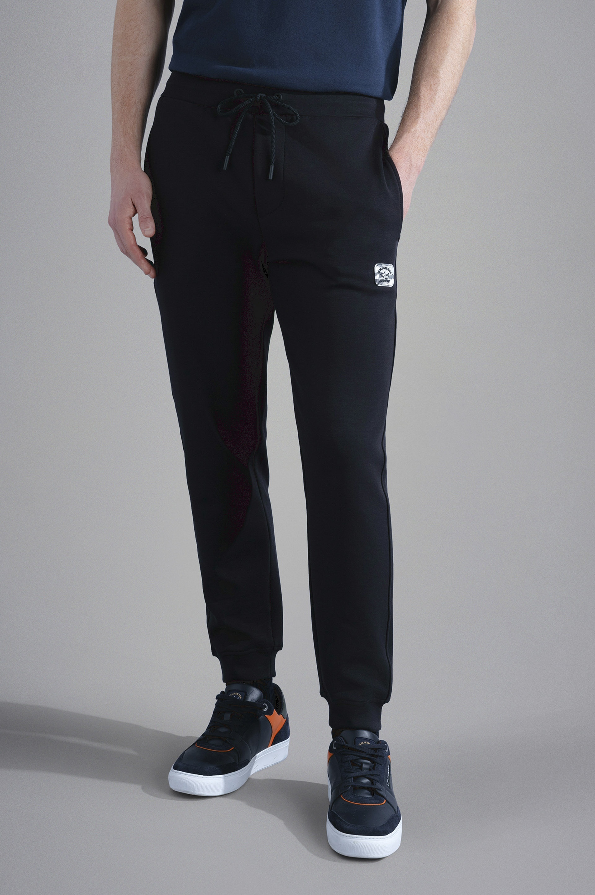 COTTON TRACKPANTS WITH CAMOUFLAGE BADGE - 6