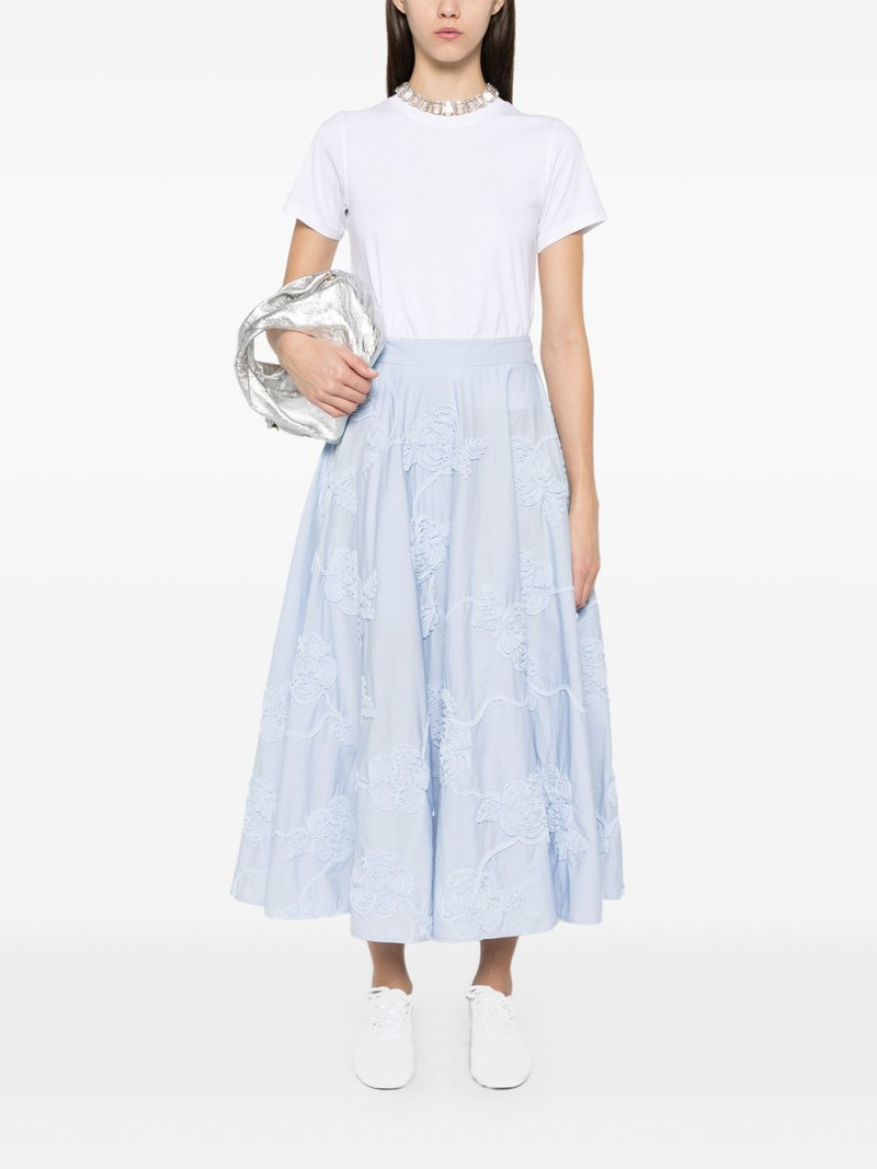 ROTATE floral-appliqué maxi skirt outlook
