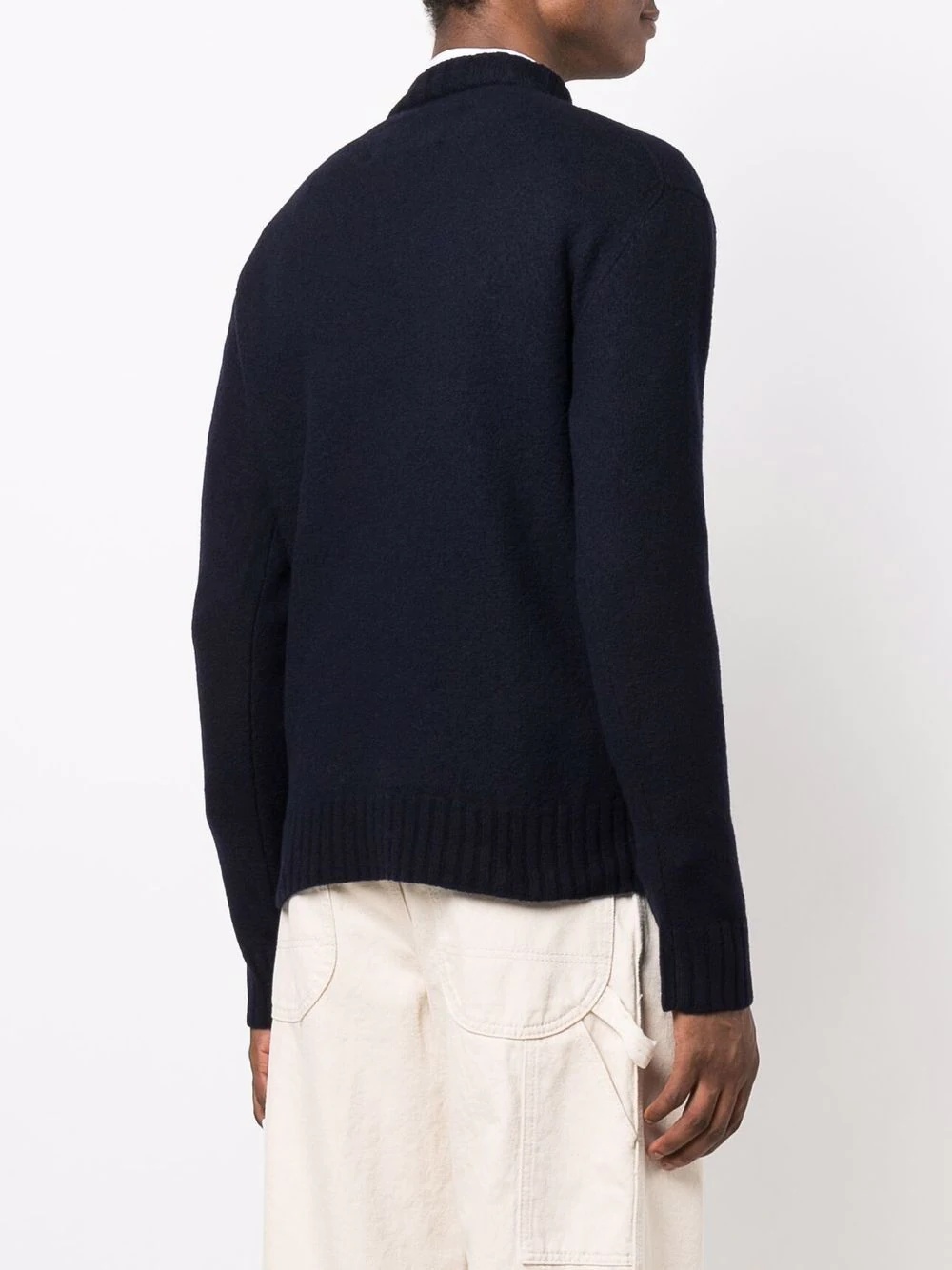 mock-neck knitted jumper - 4