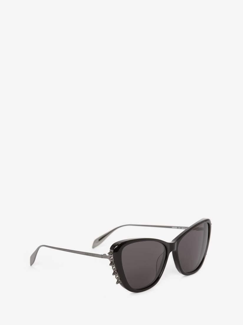 Punk Stud Combi Cat-eye Sunglasses in Black/ruthenium - 2