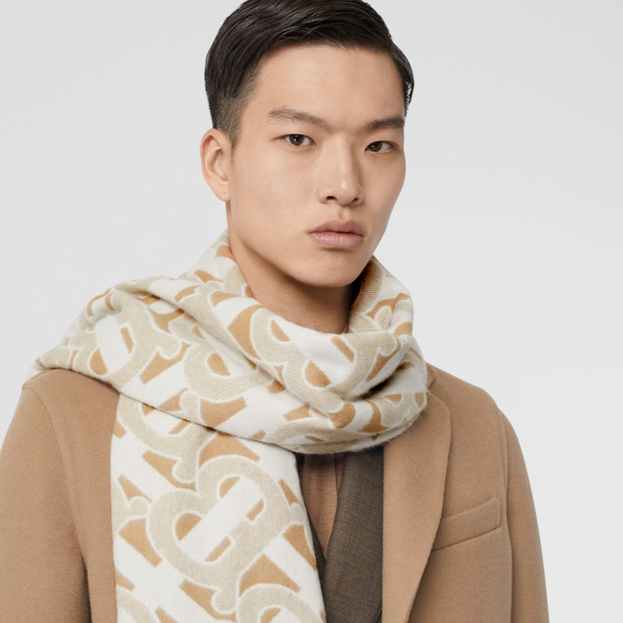 Monogram Cashmere Jacquard Scarf - 3