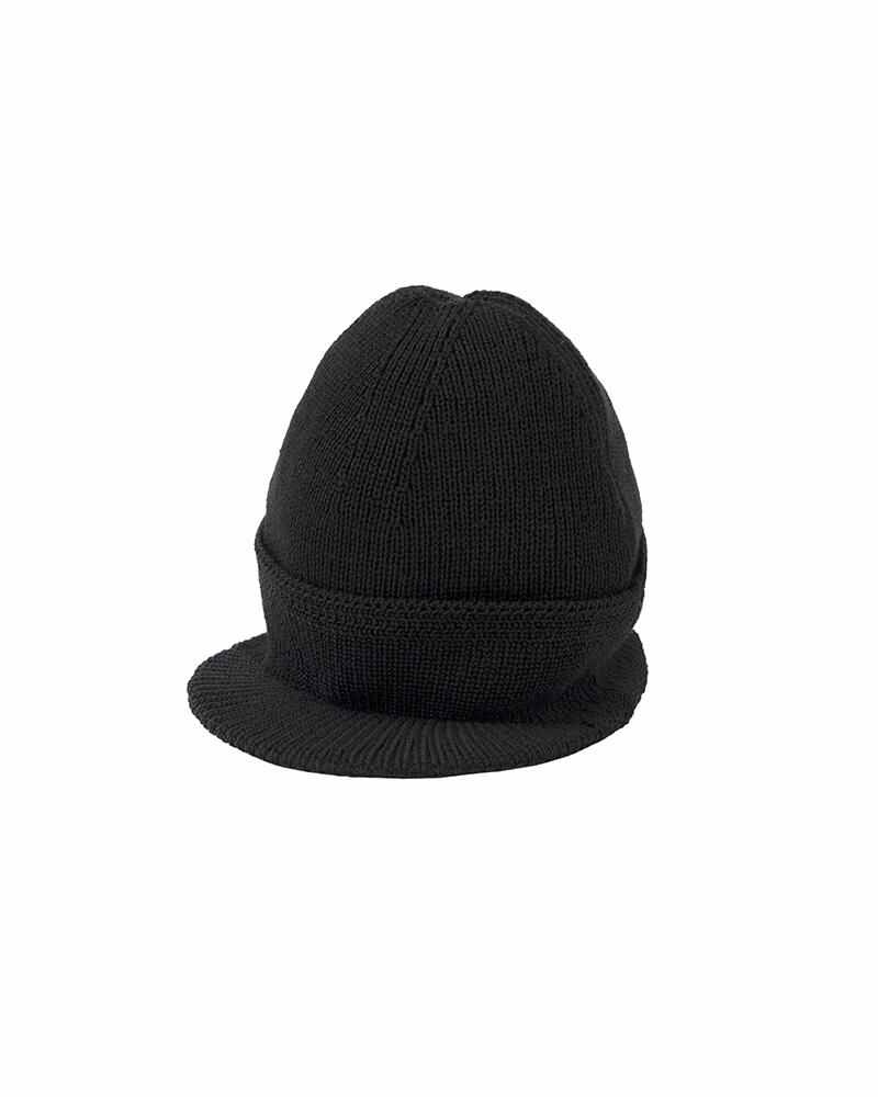 VS VISOR KNIT BEANIE BLACK - 1