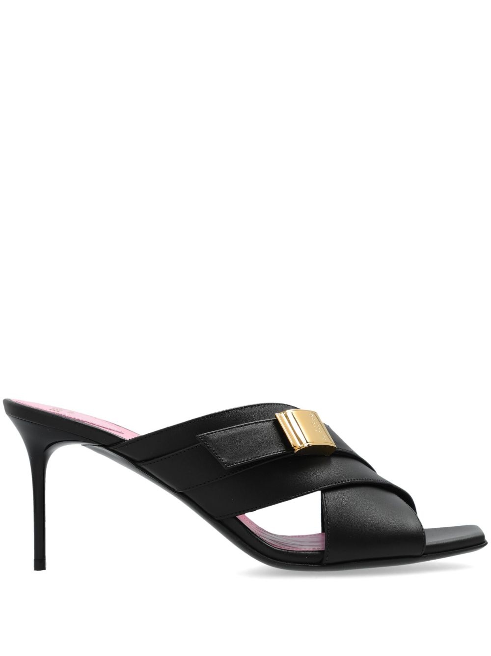 crossover 75mm leather mules - 1
