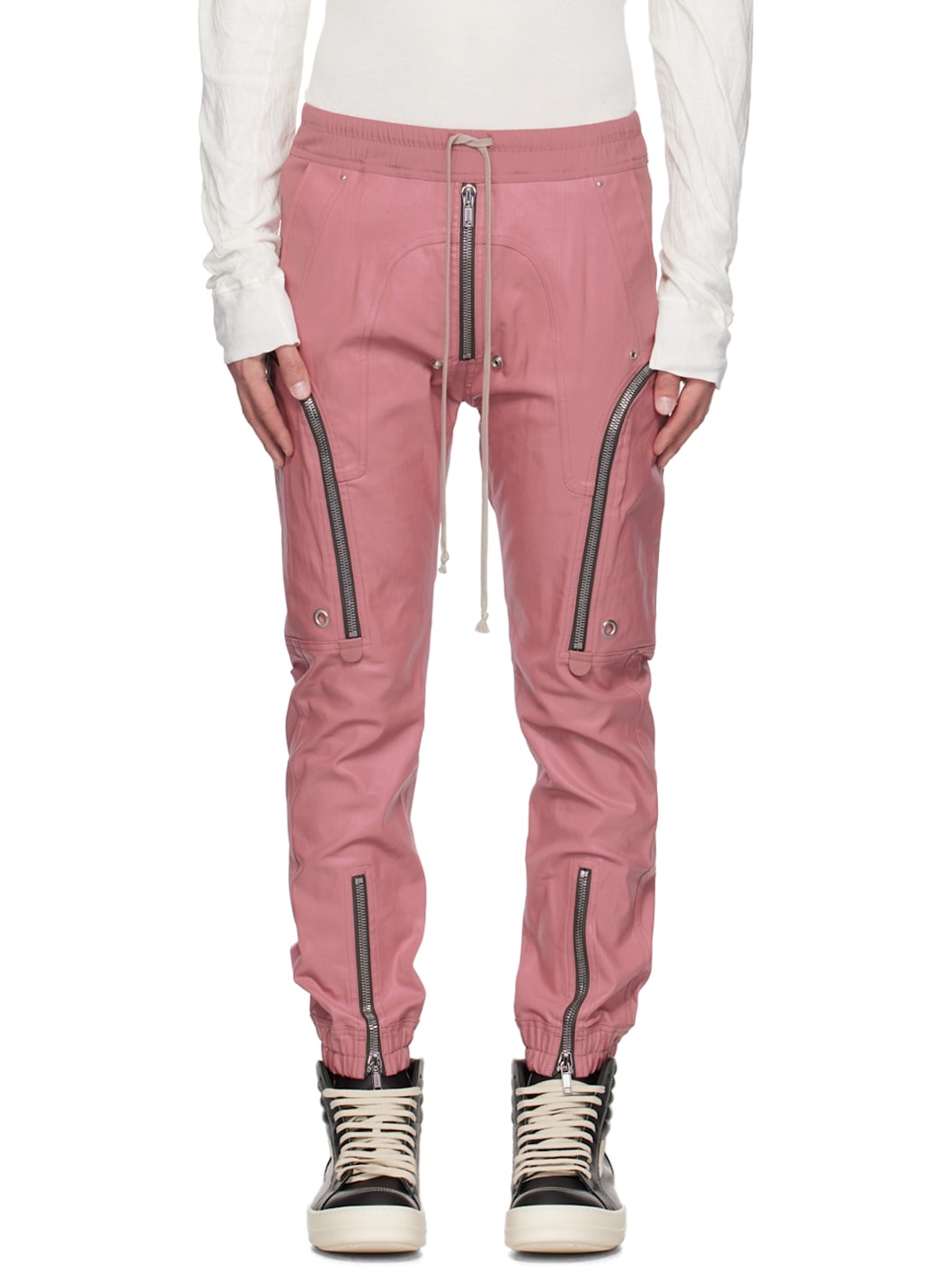 Pink Bauhaus Cargo Pants - 1