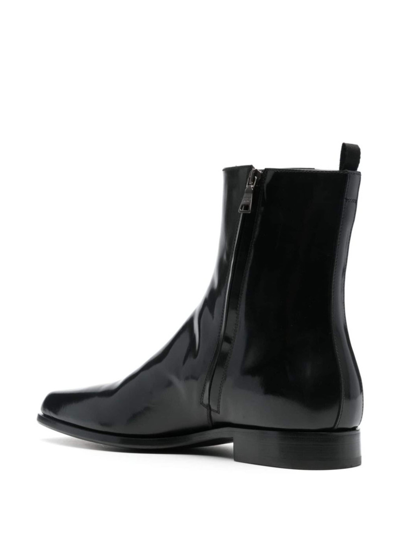 Prada square-toe ankle boots outlook