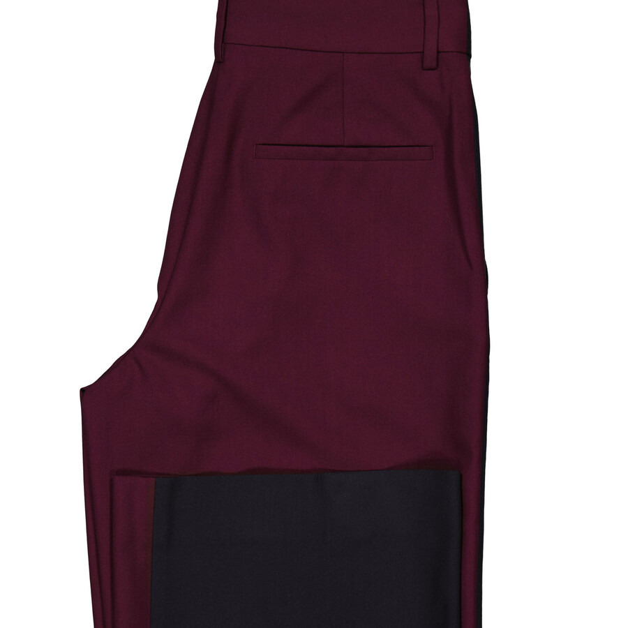 Burberry Ladies Navy Black Jane Tailored Trousers - 7
