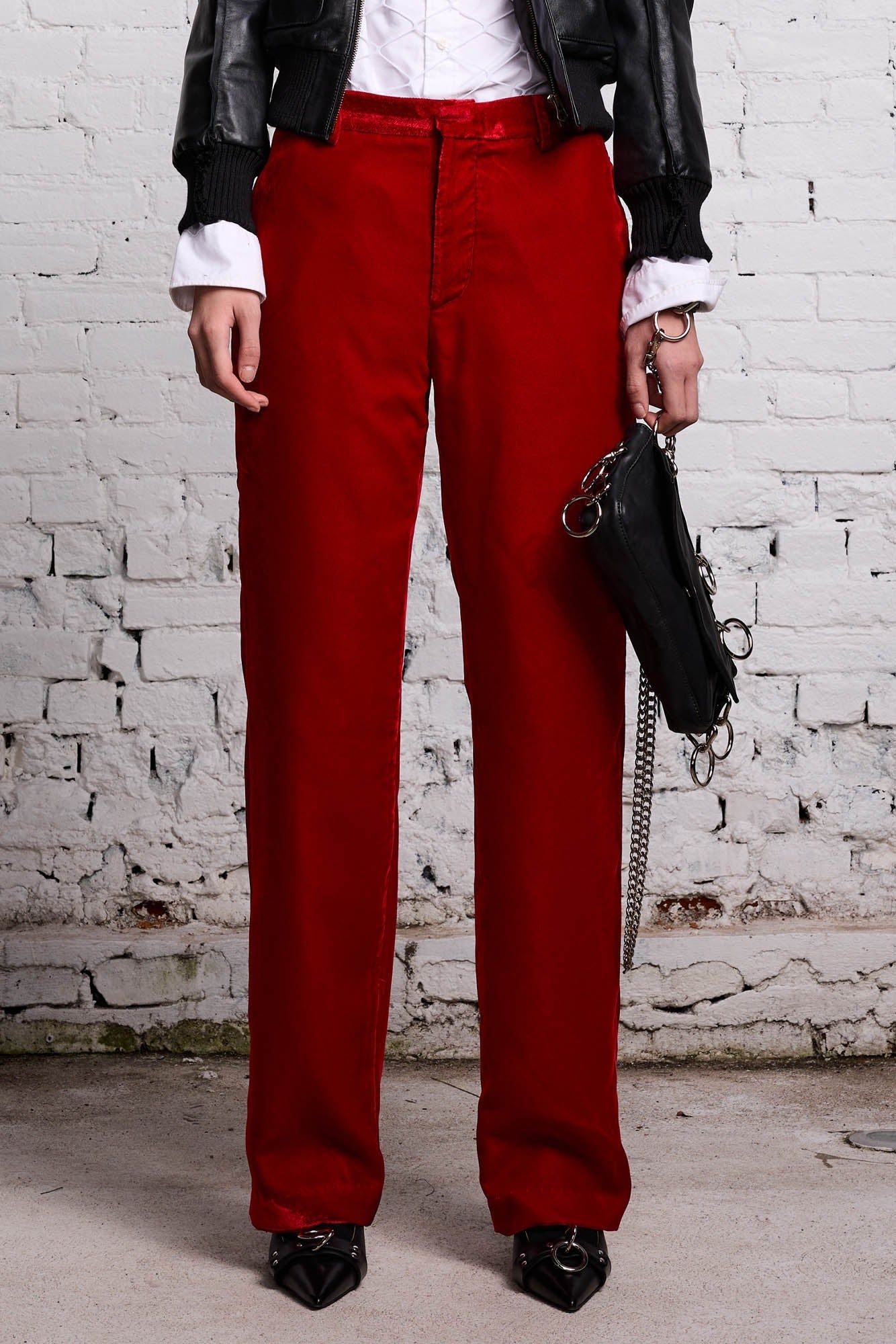 LEMMY TROUSER - RED VELVET - 4