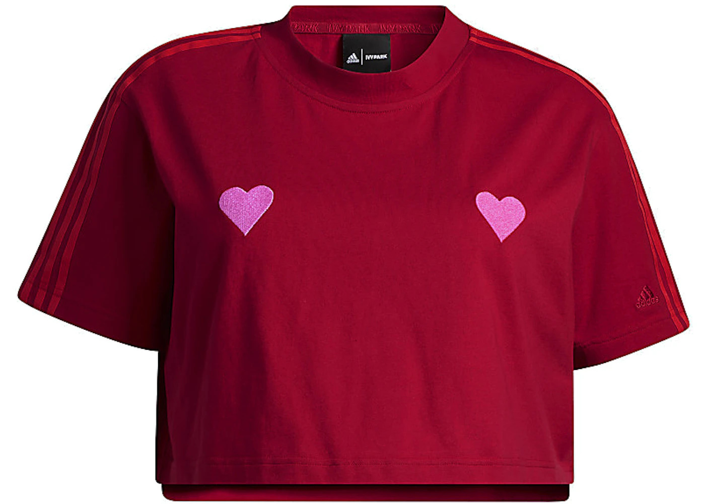 adidas Ivy Park Graphic Crop Tee Power Red - 1