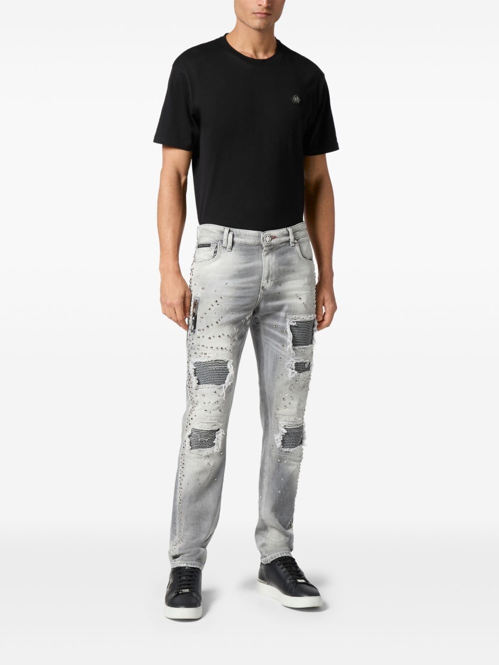 studded jeans - 2