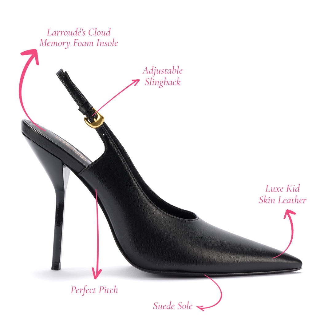 LARROUDÉ X ALTUZARRA PUMP IN BLACK LEATHER - 4