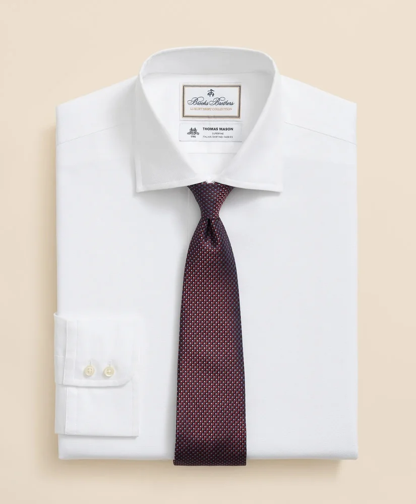 Brooks Brothers X Thomas Mason® Cotton Pinpoint Oxford English Collar Dress Shirt - 1