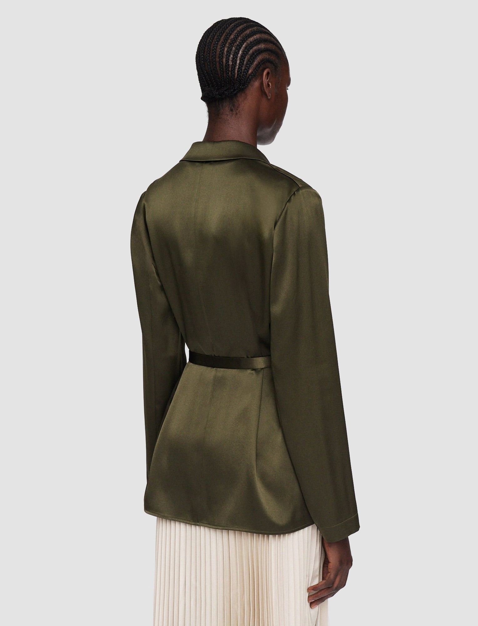 Silk Satin Joubert Jacket - 4