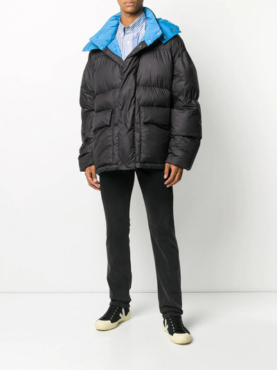 Stella McCartney logo-print oversize puffer jacket outlook