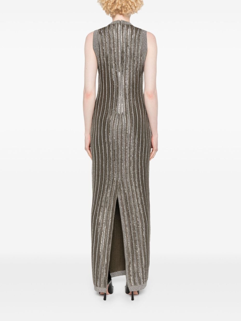 slinky ribbed maxi dress - 4