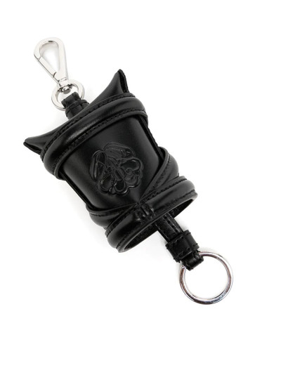 Alexander McQueen The Curve leather key holder outlook