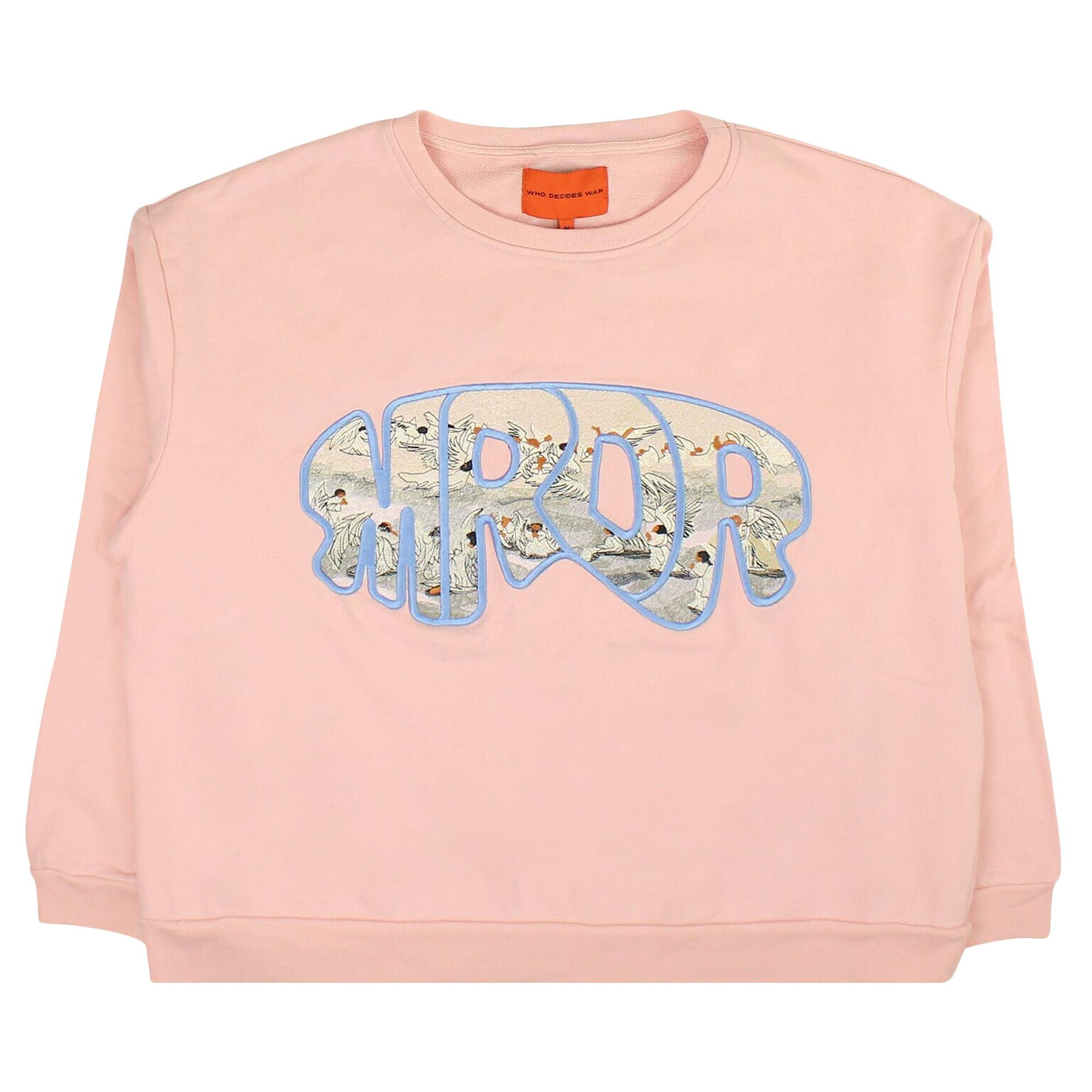 Who Decides War MRDR Crewneck Sweater 'Pink' - 1