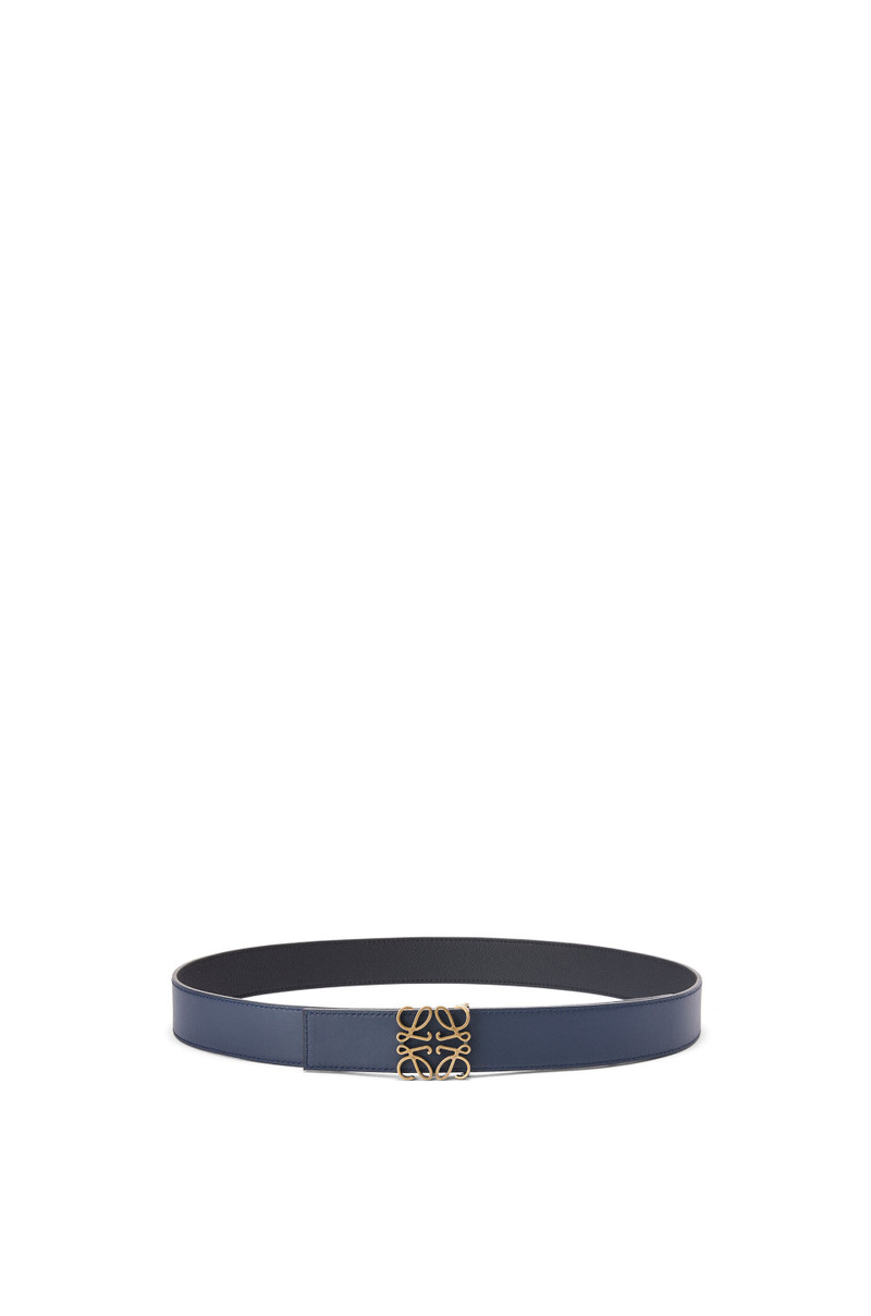 Loewe Reversible Anagram belt in soft grained calfskin and smooth calfskin outlook