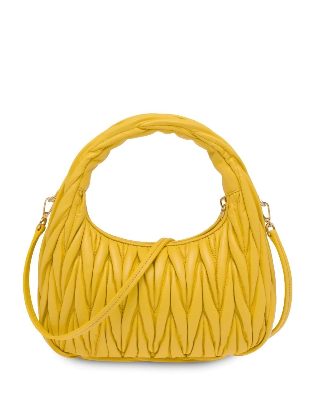 Miu Wander matelassé mini hobo bag - 3