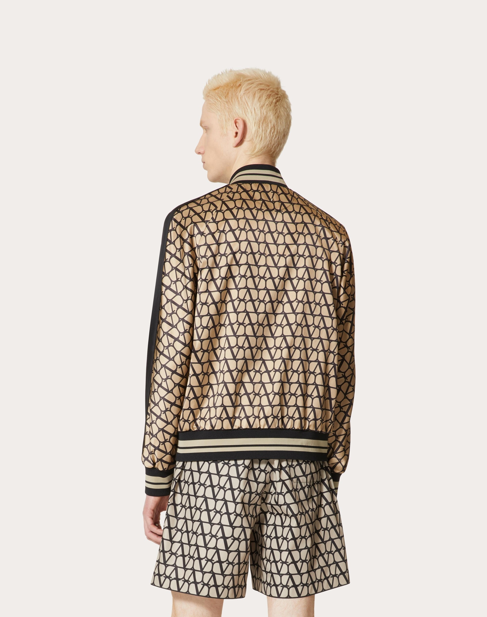 VISCOSE BOMBER JACKET WITH TOILE ICONOGRAPHE PRINT - 4