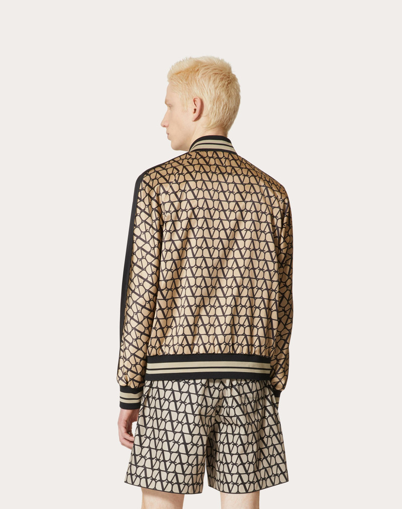 VISCOSE BOMBER JACKET WITH TOILE ICONOGRAPHE PRINT 4