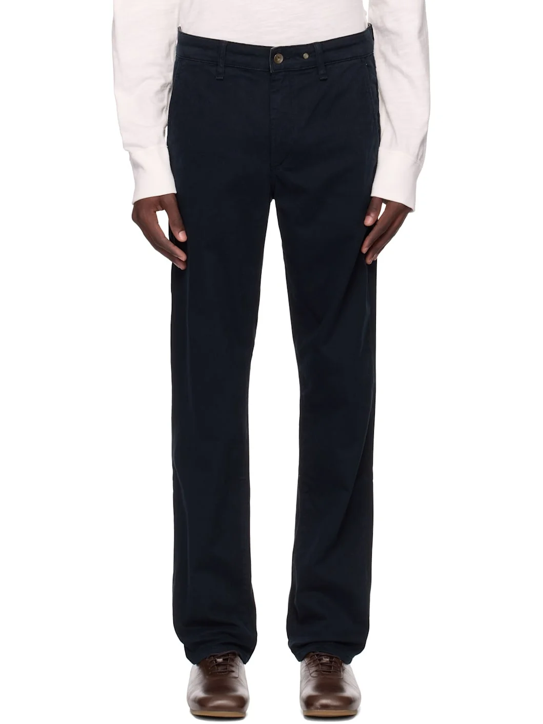 Navy Fit 2 Slim Chino Trousers - 1
