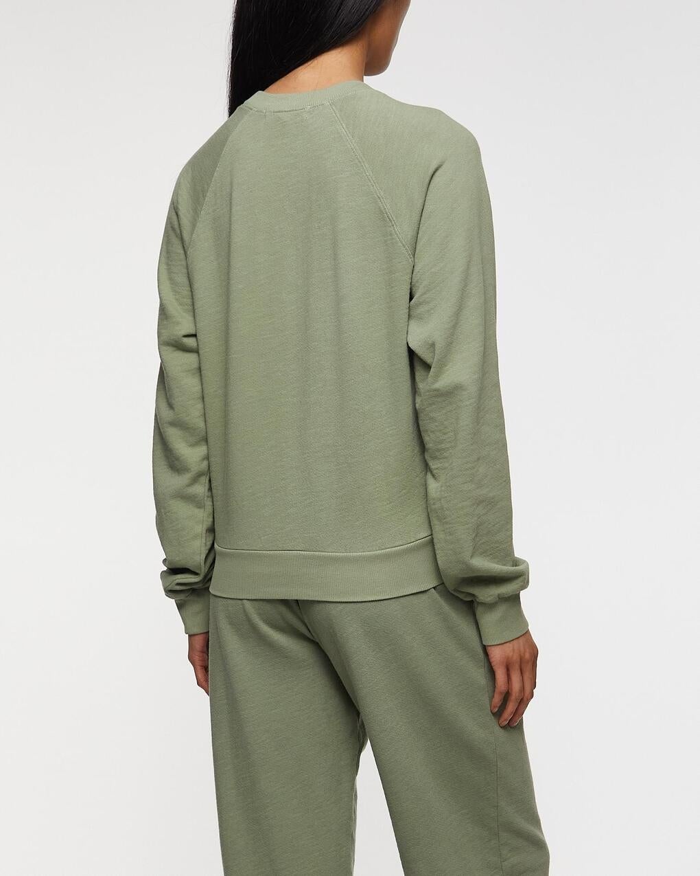 Sweatshirt Shrunken Raglan  Sage - 4