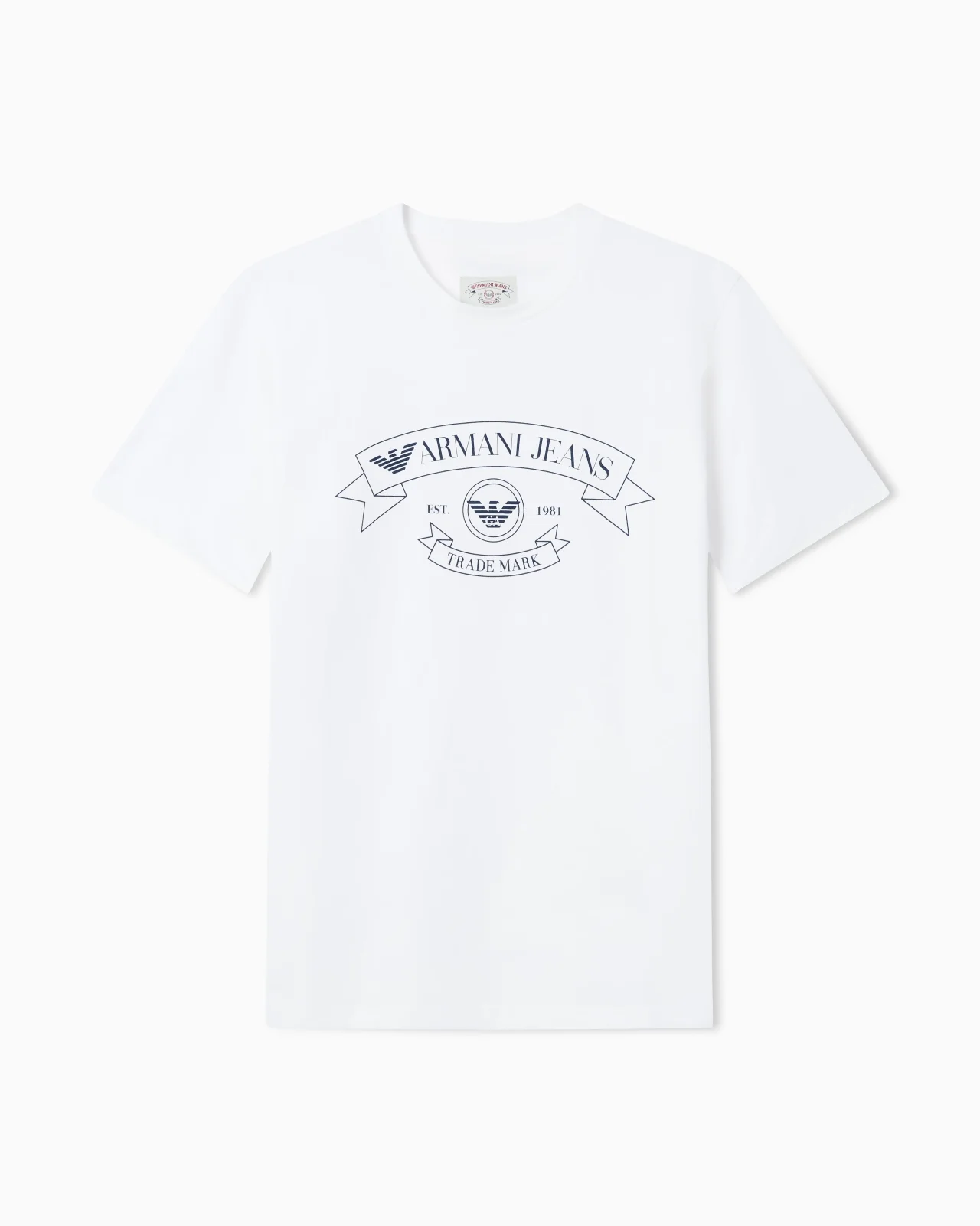 ARMANI JEANS JERSEY T-SHIRT WITH PRINT - 1