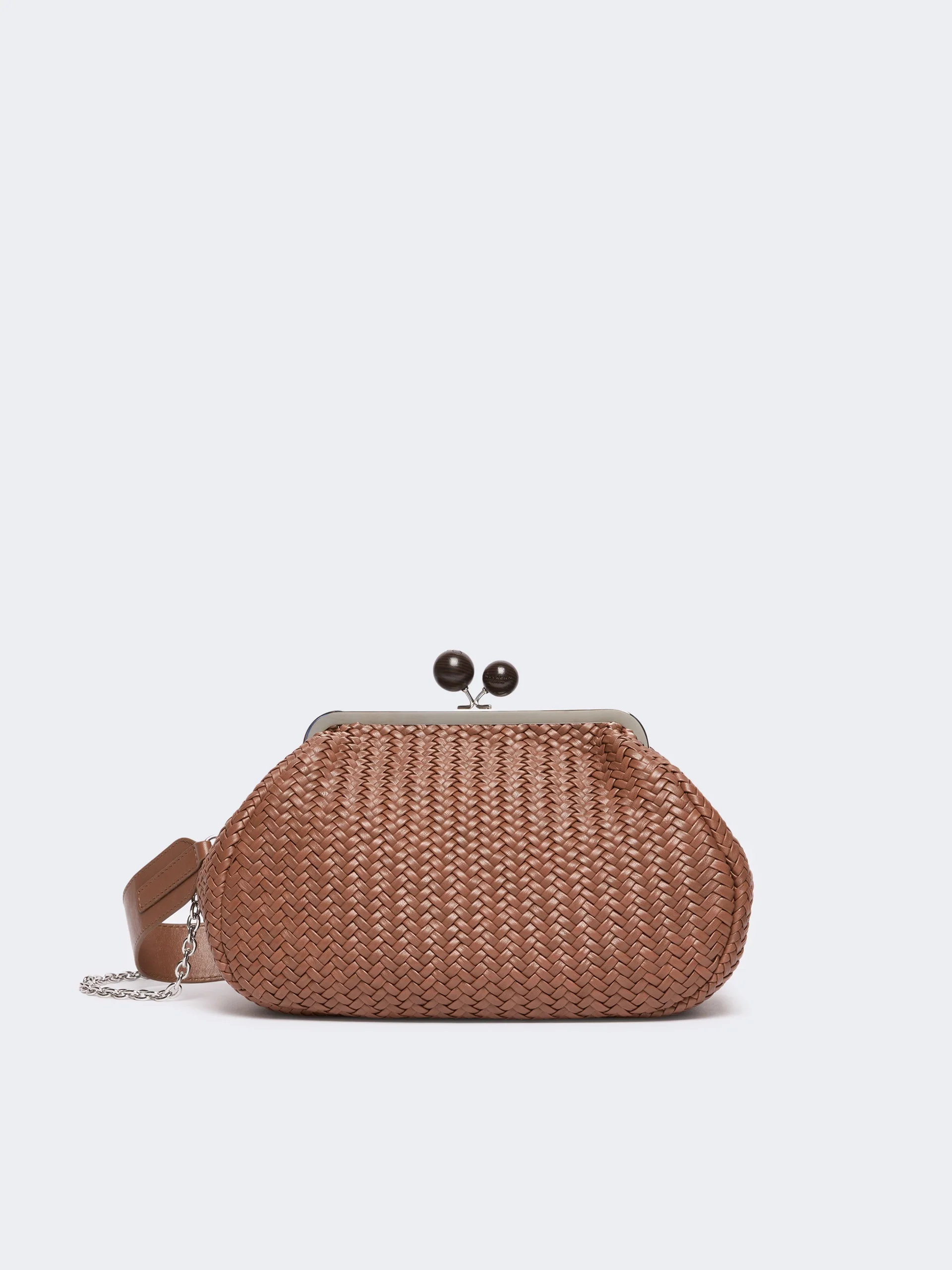 ERE Medium Pasticcino Bag in woven leather - TOBACCO - 1