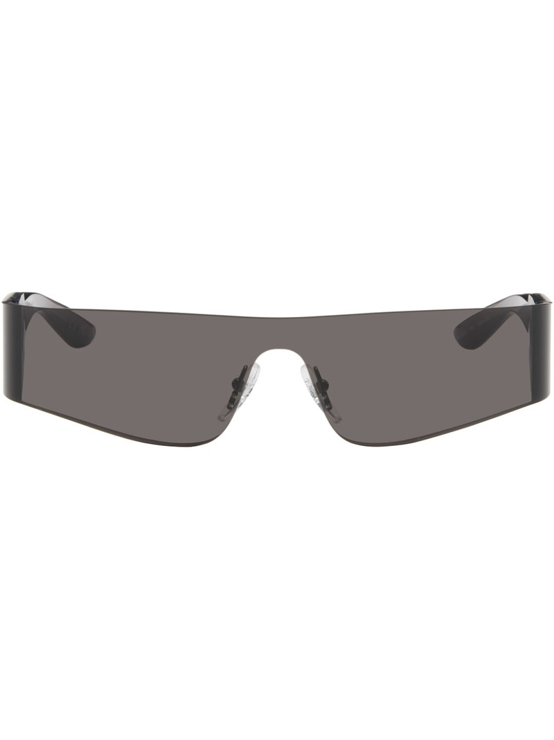 Gray Mono Rectangle Sunglasses 1