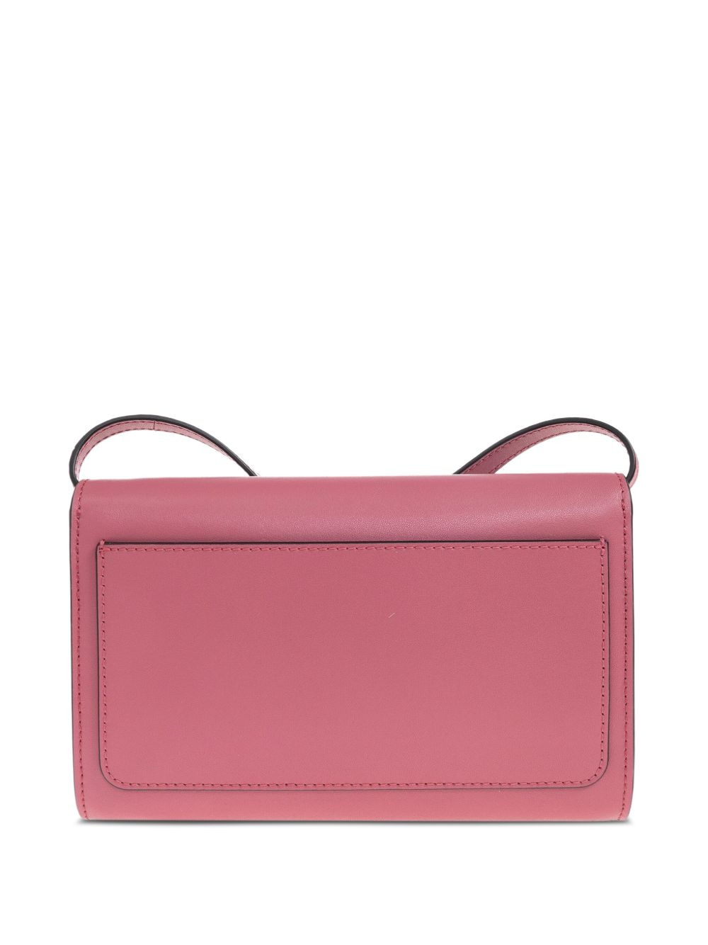 circular-clasp leather tote bag - 3