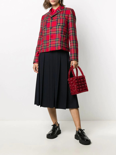 Comme des Garçons GIRL tartan pattern blazer outlook