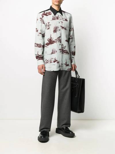 Jil Sander western print shirt outlook