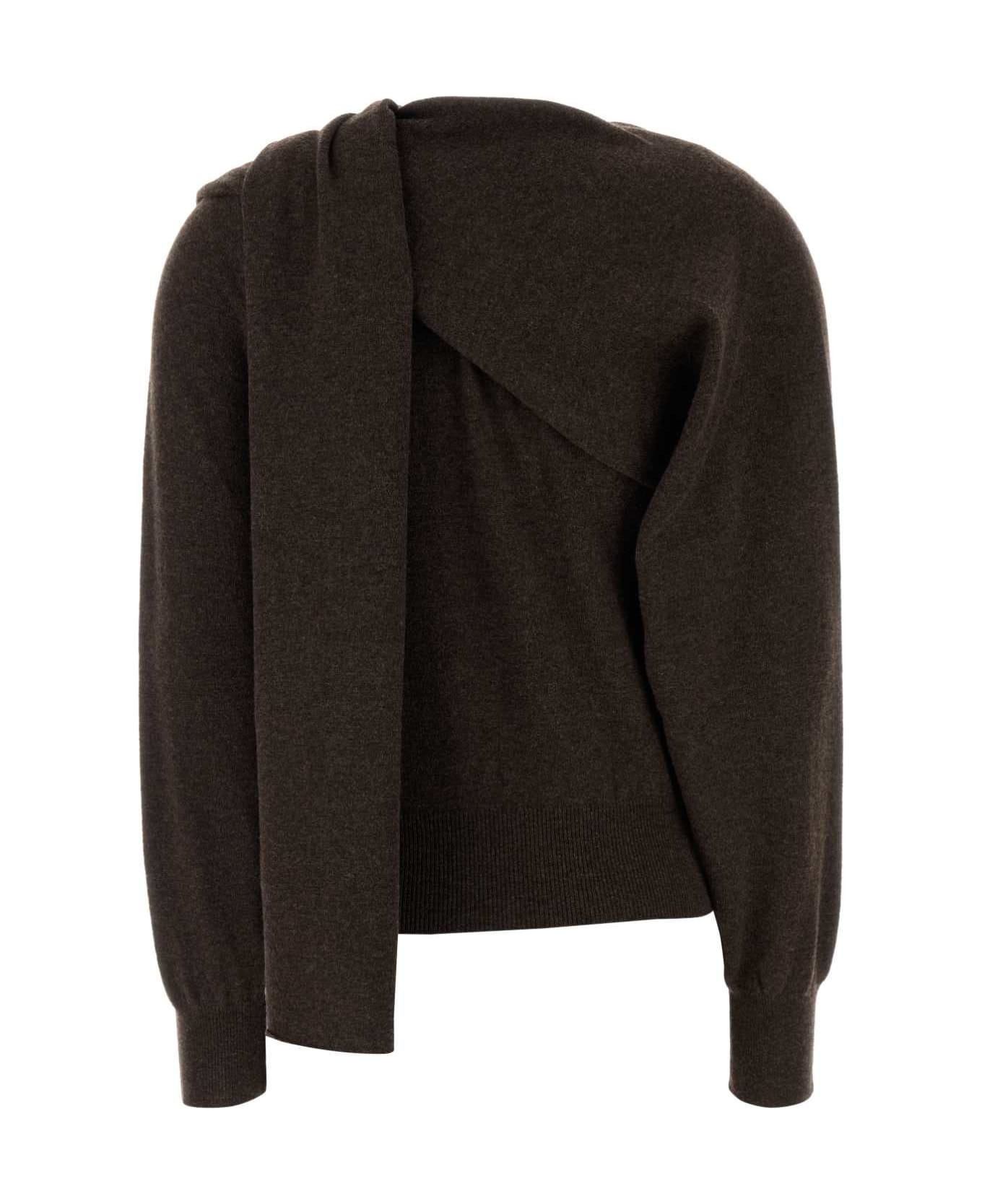 Brown Cashmere Cardigan - 2