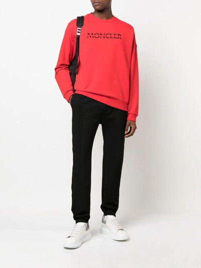 Moncler logo crew-neck sweatshirt outlook