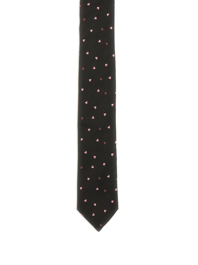 Paul Smith heart-motif pointed tie outlook