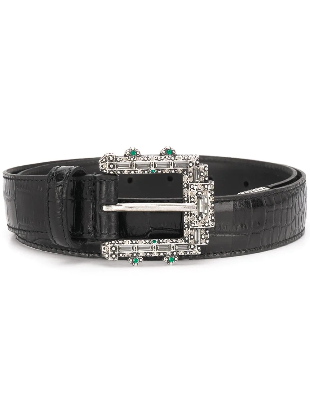 croc-effect belt - 1