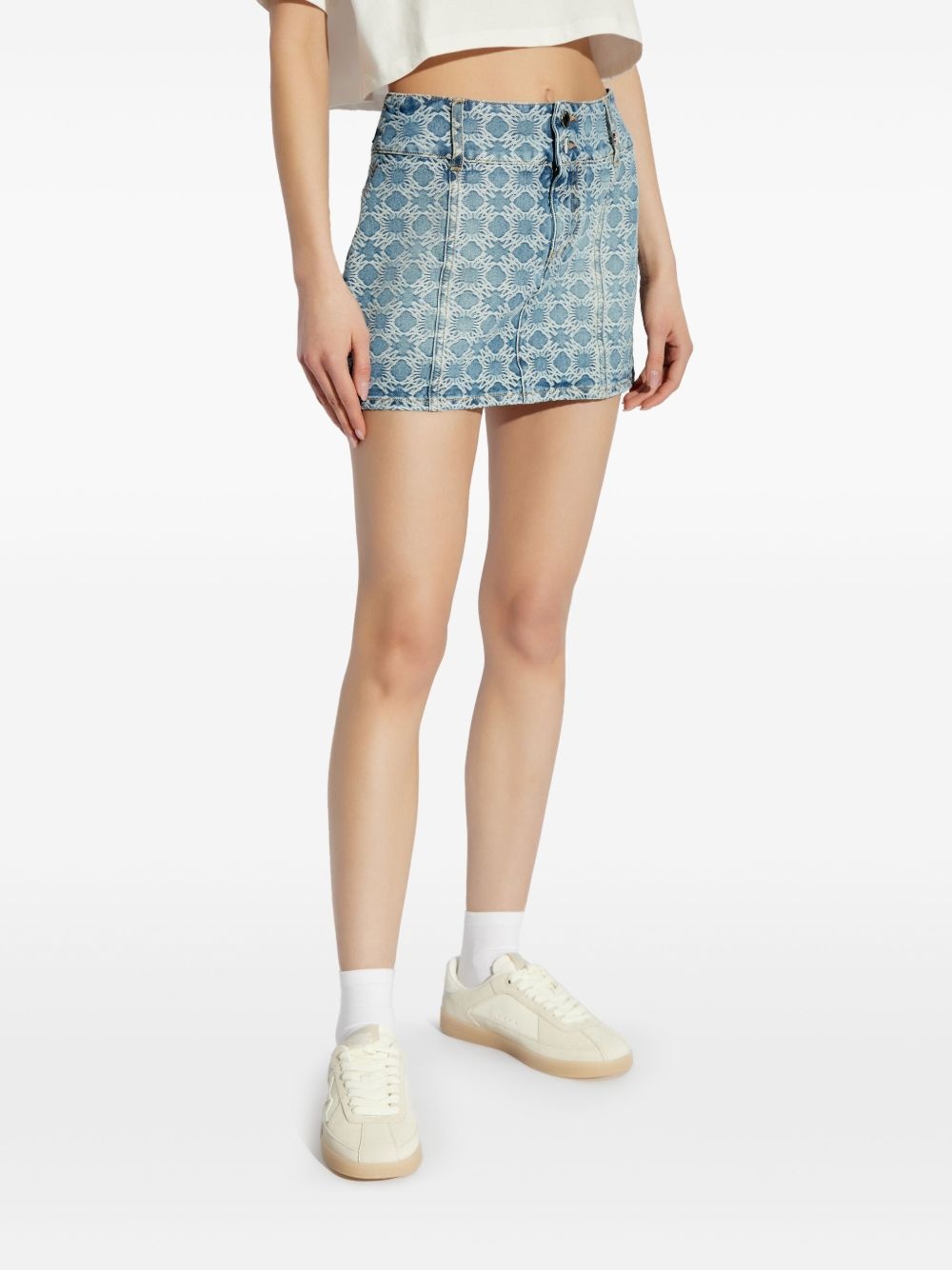 denim mini skirt - 3
