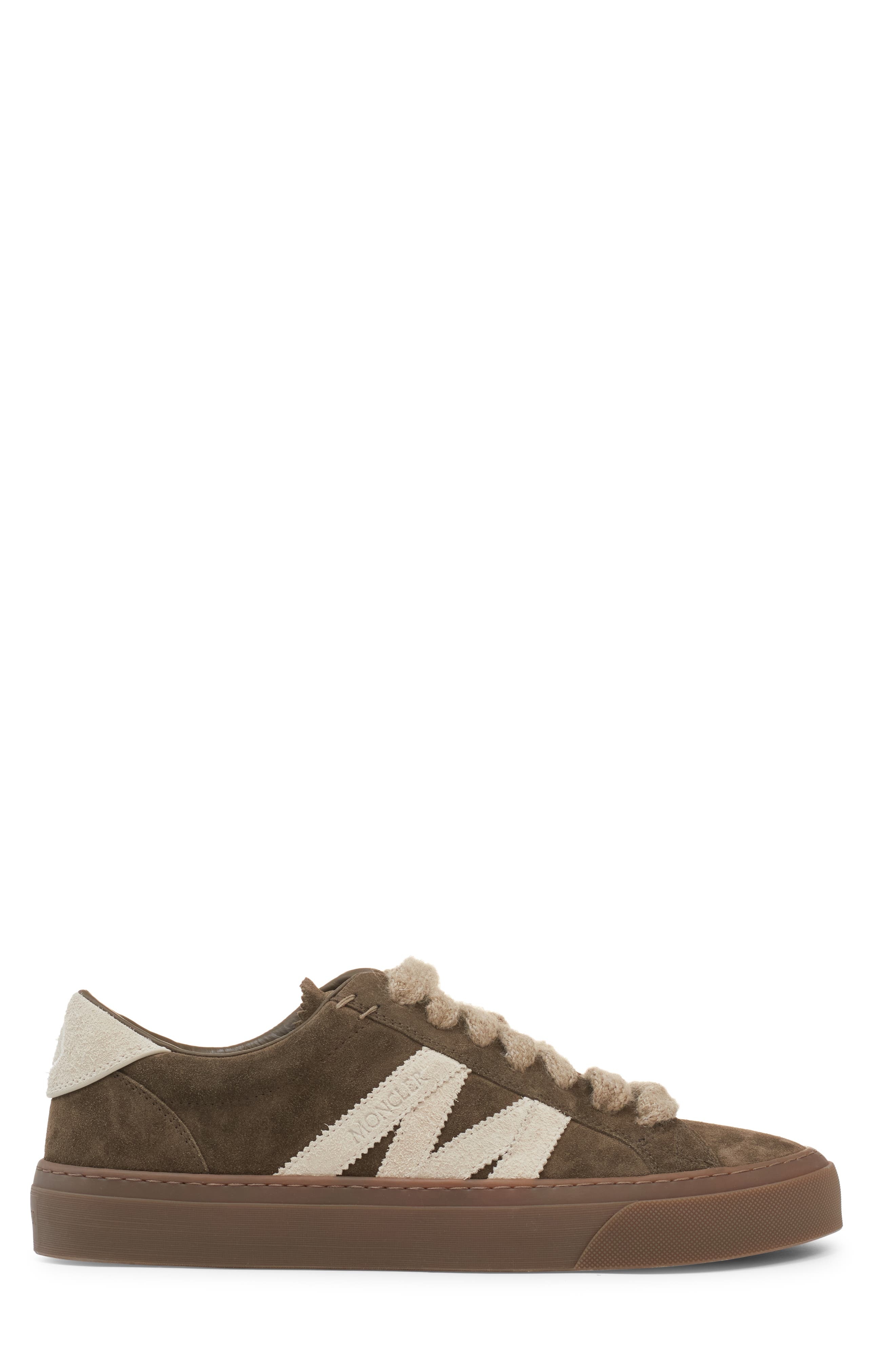 Moncler Monaco 2 Low Top Sneaker in Urban Olive Green at Nordstrom - 3