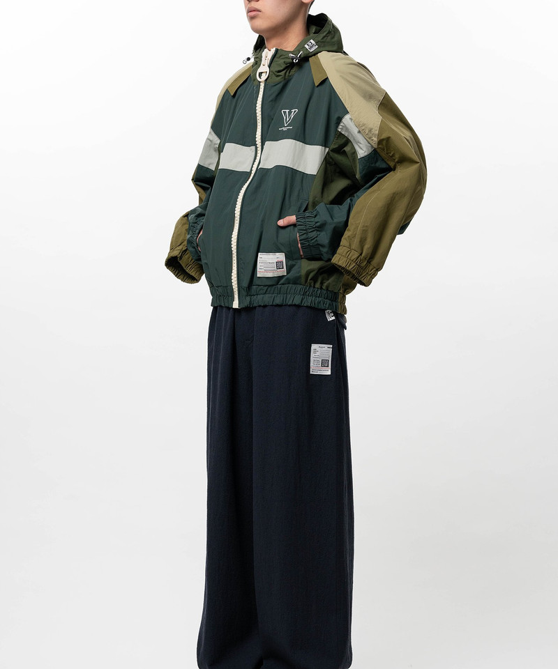 Double Sleeve Big Zip Nylon Jacket 8