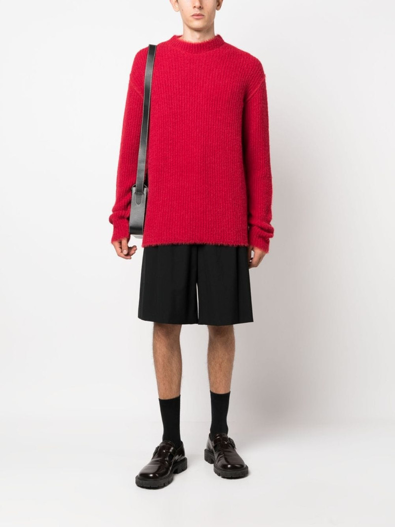 UMA WANG ribbed brushed-effect jumper outlook