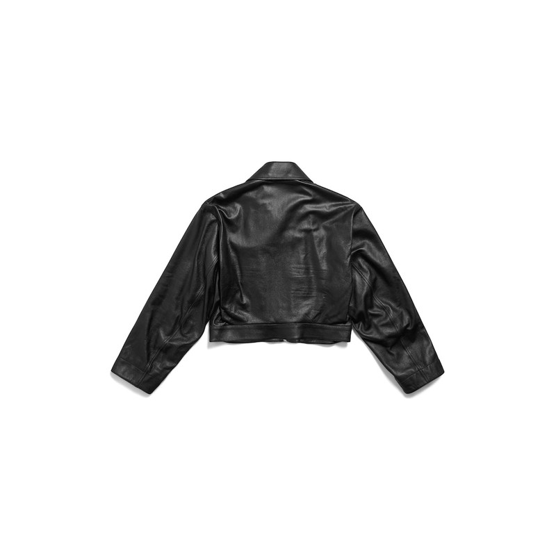 BALENCIAGA Women's Cropped Jacket in Black outlook