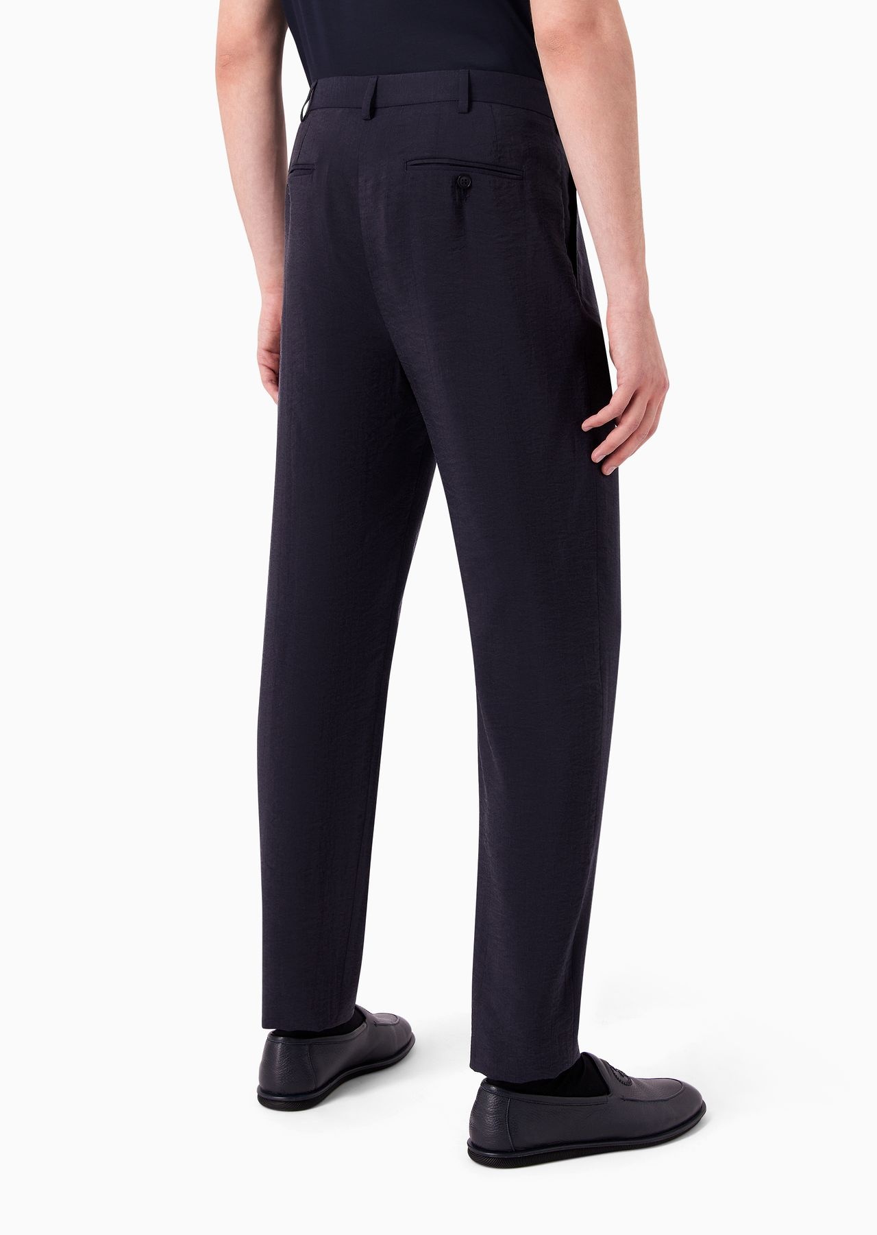 Two-dart trousers in silk-blend twill - 3