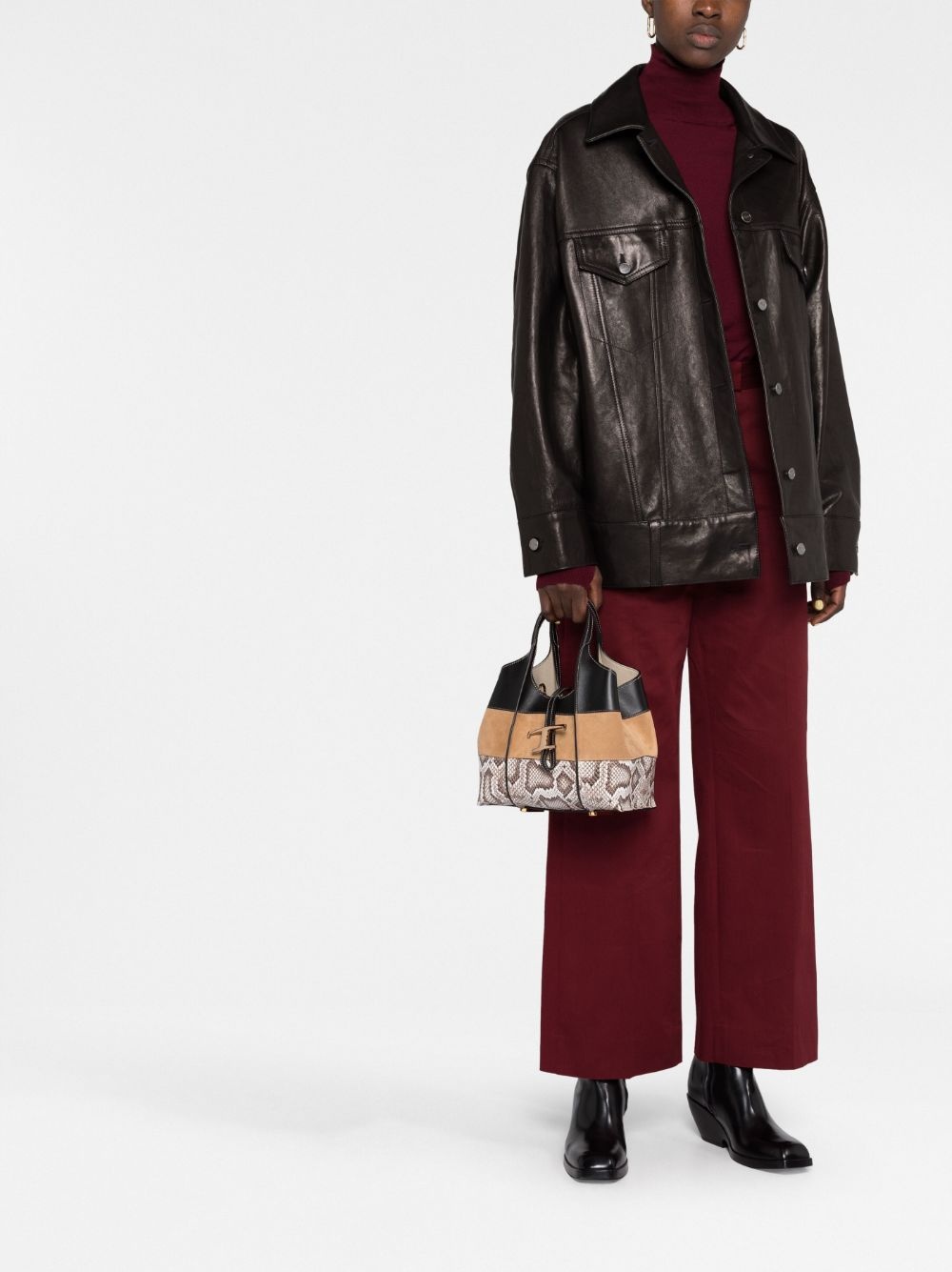 Timeless snakeskin print tote bag - 2