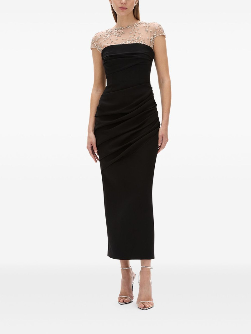 RACHEL GILBERT beaded cap-sleeve dress outlook