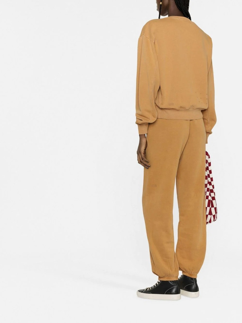 ribbed-detail round-neck sweatshirt 4