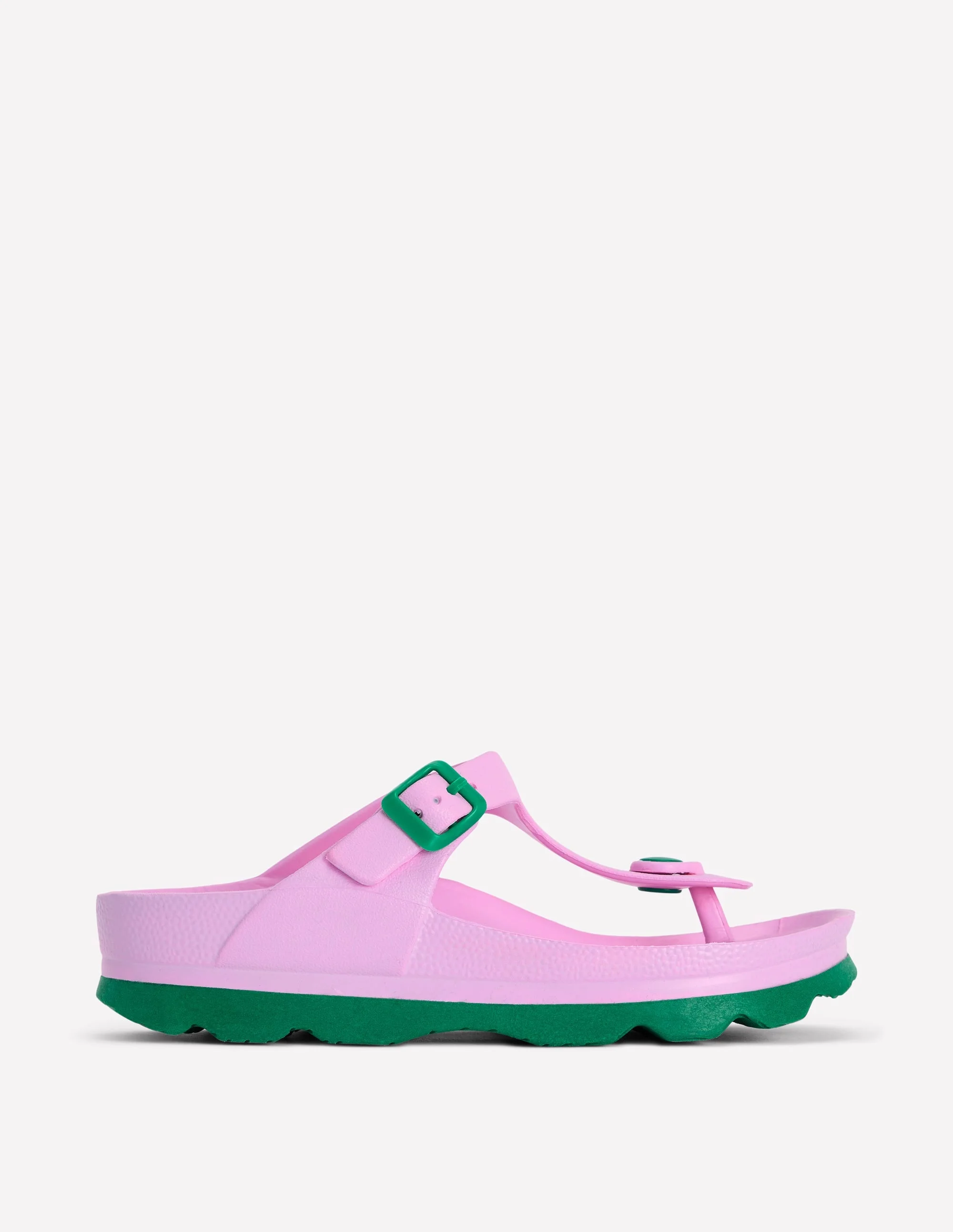Lyla Toe Post Sandals-Pink/Green - 1
