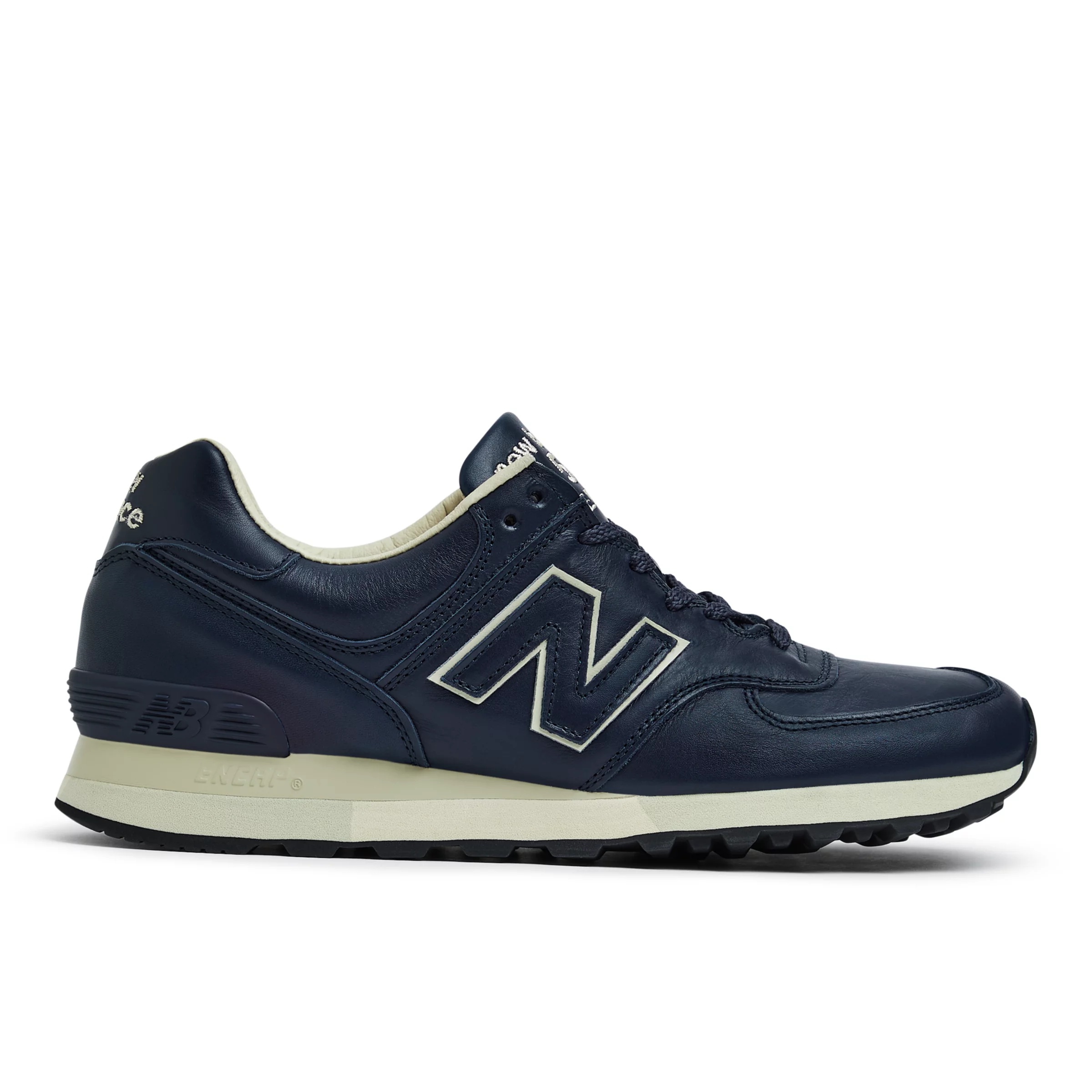 Navy blue leather new balance best sale